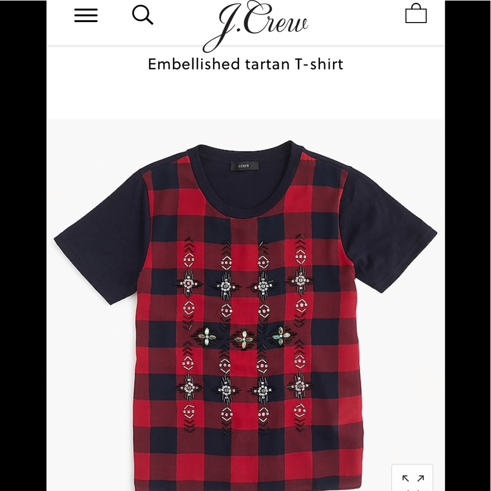 JCrew tee with sequins - Picture 2 of 8